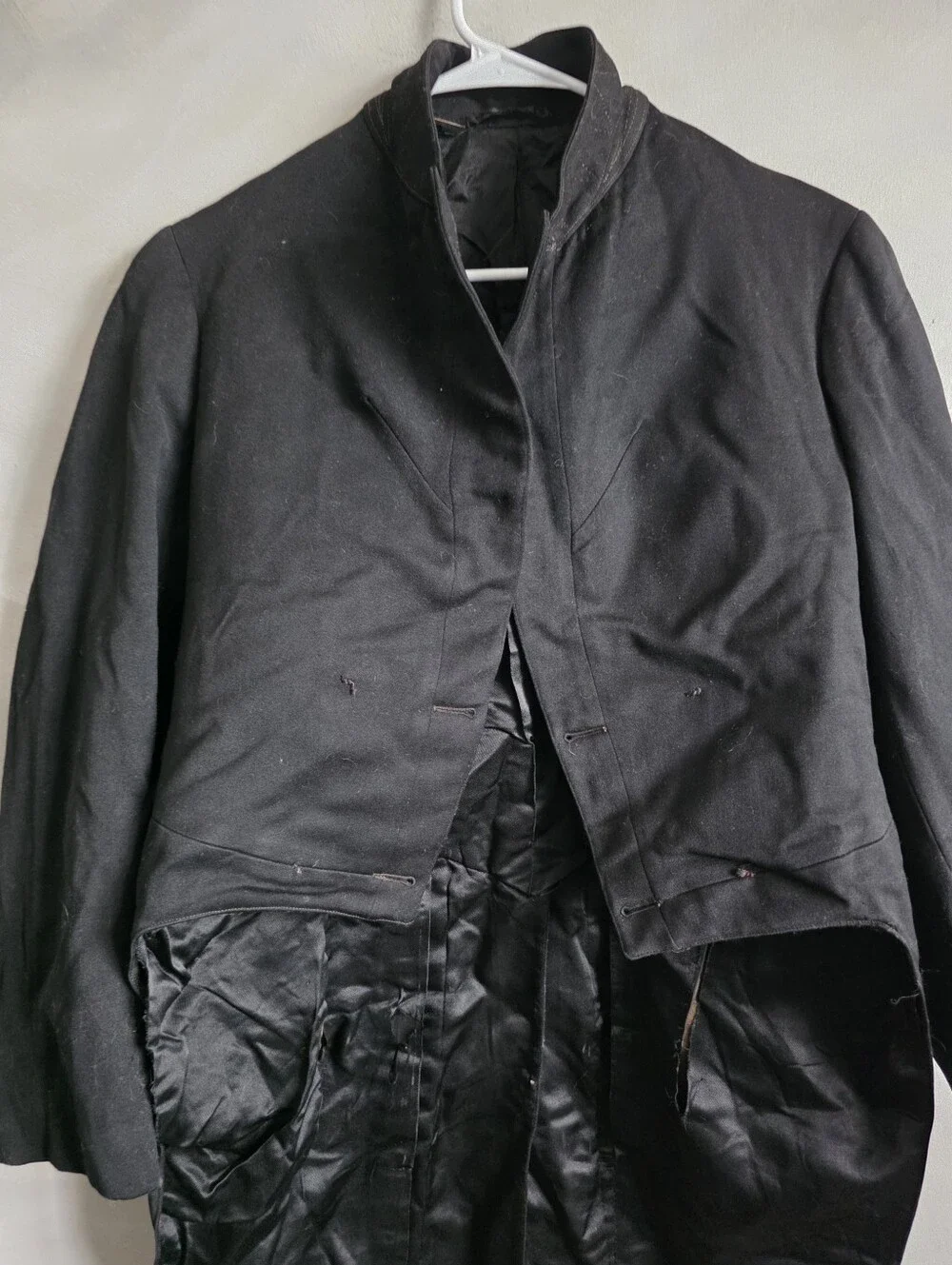 Vintage Fraternity Signed Military Comme Des Garcons Style Black Jacket